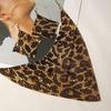 Set di Orecchini e Collana 2 Pezzi/Set, Collana Regolabile con Stampa Leopardo Dorata, Set di Orecchini a Gancio per Donna, Accessori con Stampa Animalier per Feste Festival