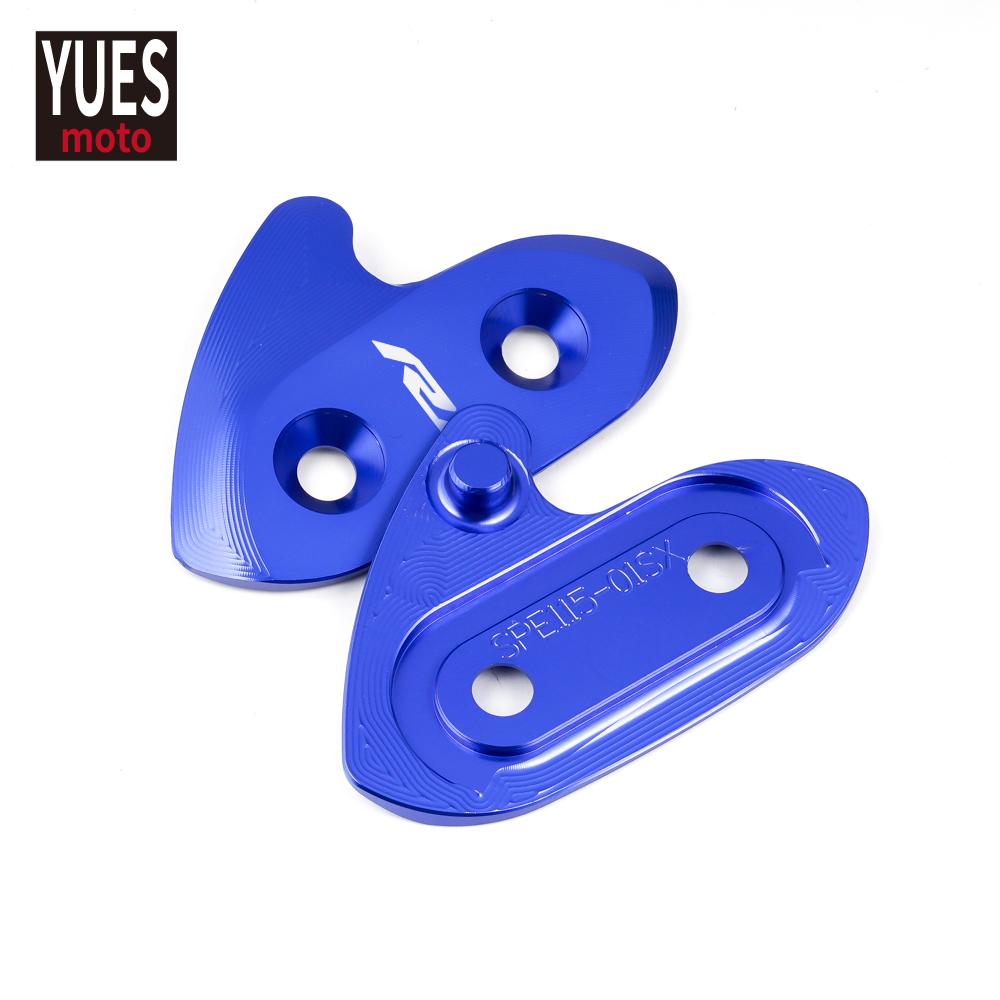 Moto Accessories Mirror Hole Cover Windscreen Driven Mirror Eliminators Cap For YAMAHA R1 R1M YZF R1 2015 2016 2017