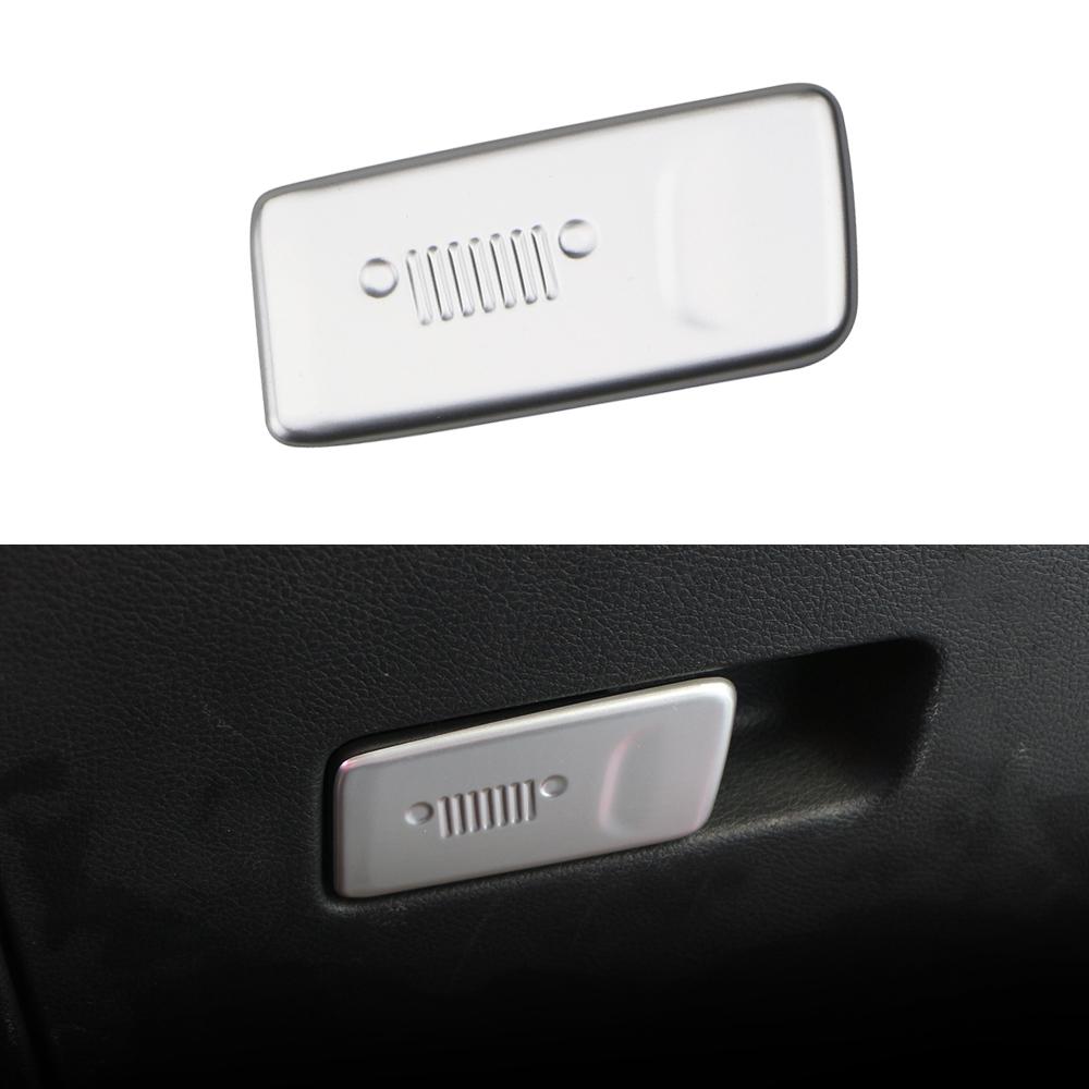 Car Interior Co-driver Storage Box Handle Decorative Bowl Cover Sticker for Compass 2018-2020 Jeep Renegade 2015-2025 LHD