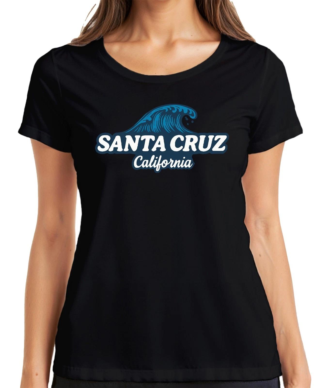 Santa Cruz California Surfen Welle Strand Küste Surfer Vintage Damen T-Shirt XXXL