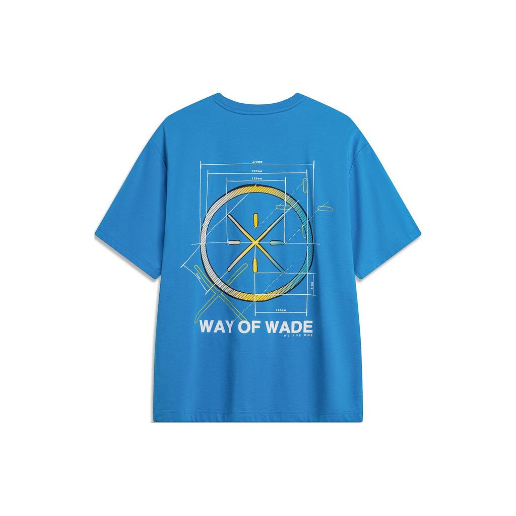 Li Ning T Shirt Men's Interstellar Blue AHSU363-6