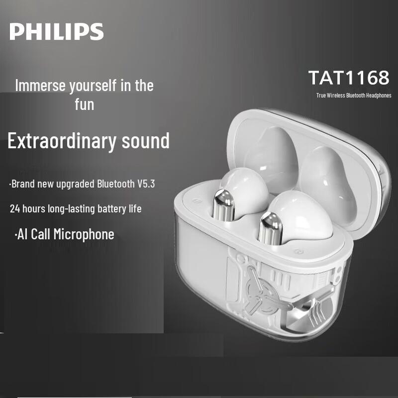 

Philips TAT1168 True Wireless Bluetooth Earbuds