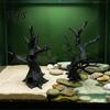 Artificial Dead Tree for Reptiles 2Pcs 3D Printed Jumping Spider Tree, Hiding Cave, Hermit Crab Climbing Decor Biodegradable Pla Tank Reptile Habitat