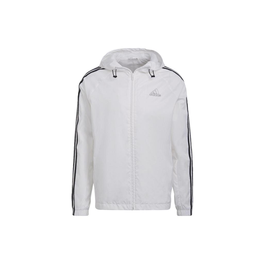 New Adidas 3 Stripes Jacket Men's White HE4318