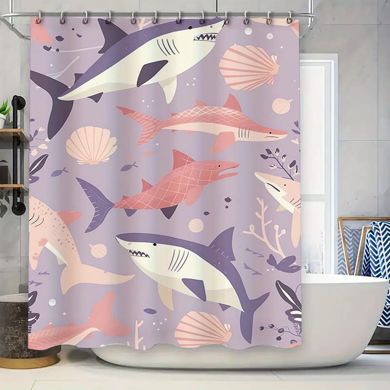 Modern Stylish Animal Print Shower Curtain for Bathroom Decor Various Designs Available 90x180cm
