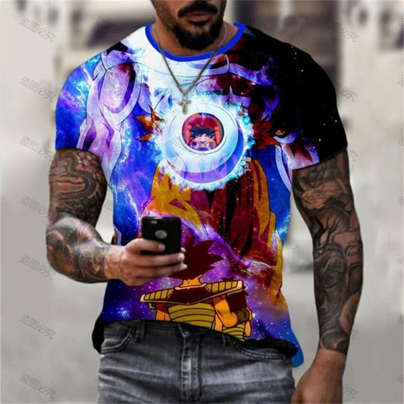Anime Dragon Ball Goku Tshirts for Men Short Sleeve 2026 Japanese Anime Dragon XXS