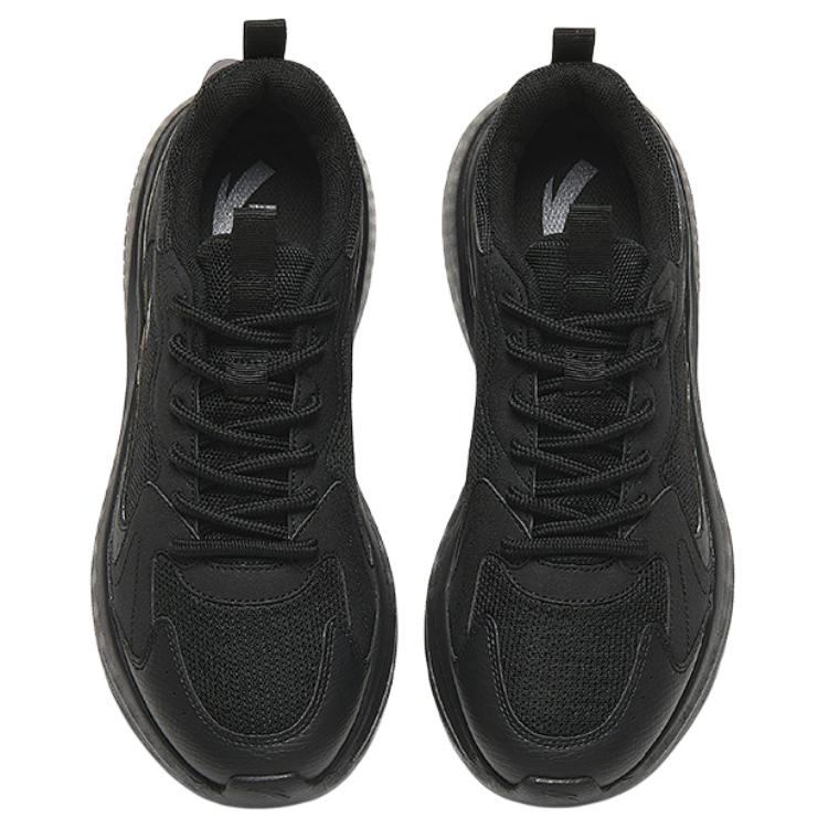 Anta Lifestyle Series Shock Absorbing Non-Slip Low-Top Casual Shoes Men sneakers Black Gray 912438808-5