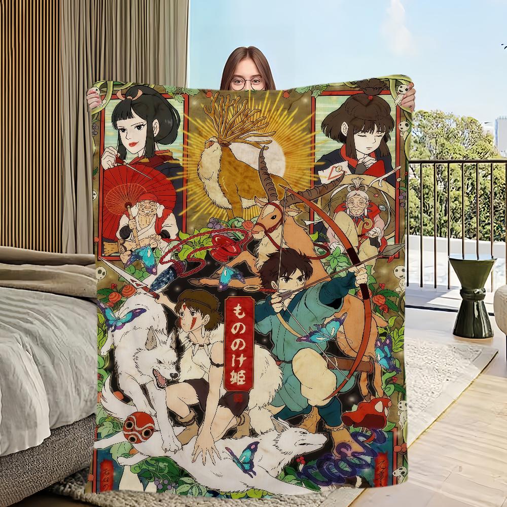 Flannel warm comfort style  romance soft plush blanket retro for sofa Japanese living room Classic office bedroom travel gift