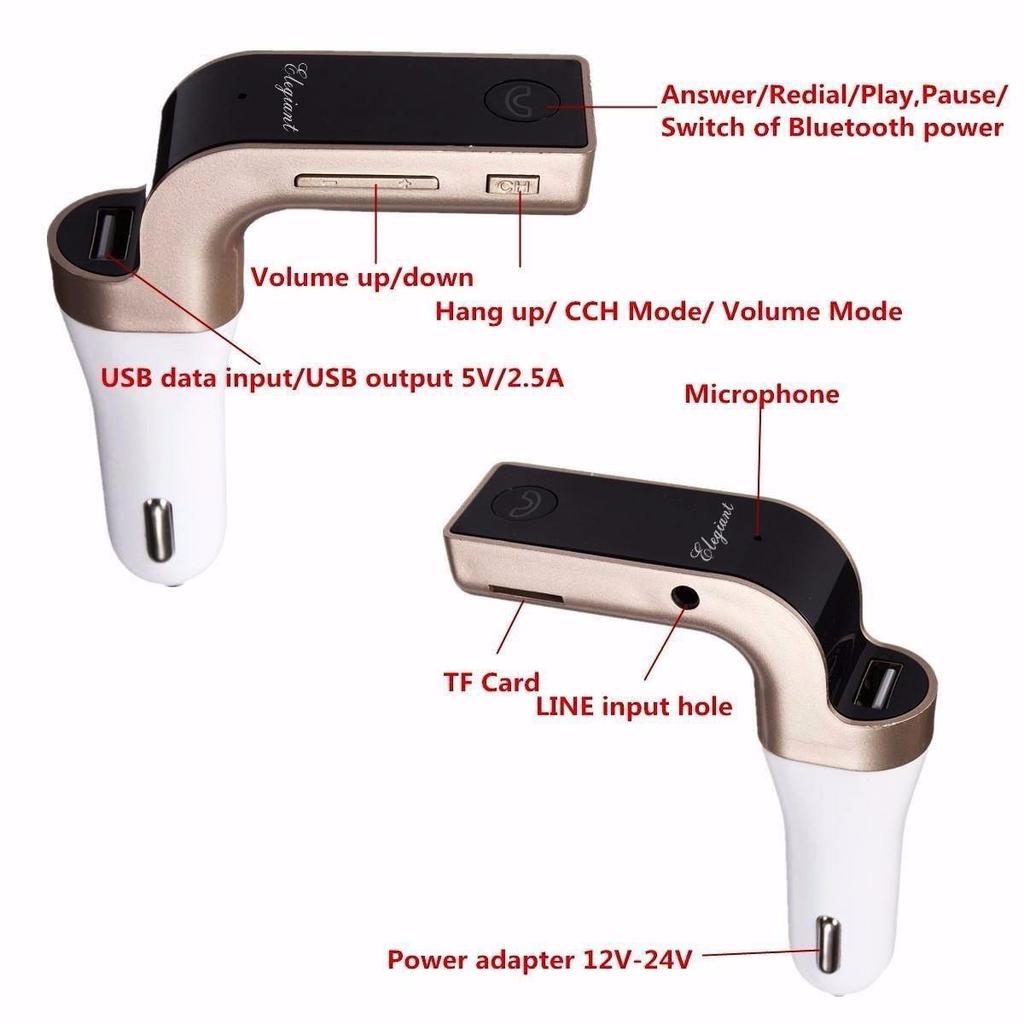 Buy G7 bluetooth Car Kit Handsfree FM 