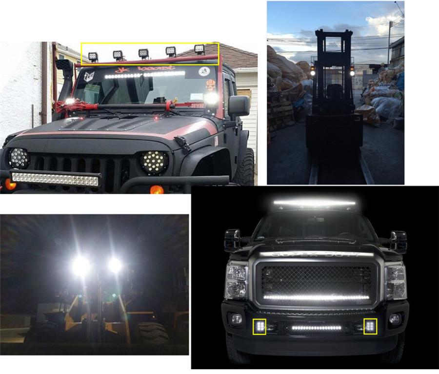 5D 30W Led Work Light Spot Light 4 Inch 3000LM 4WD Offroad Driving Headlight Fog Lamp For Motorcycle JEEP BOAT UTB ATV UTV 12 V 24 V