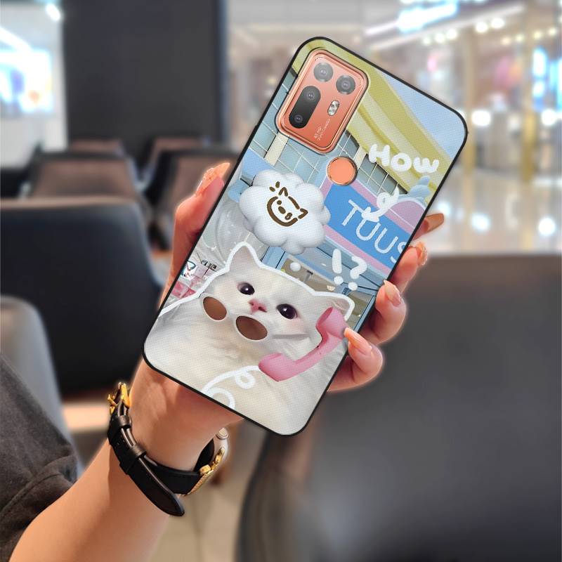 Cute Dirt-resistant Phone Case For HTC Desire 20 Plus/D20+ Couple Waterproof Soft Case Durable Cartoon Full Wrap TPU