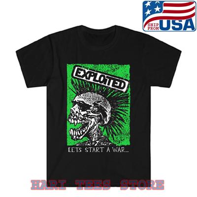 The Exploited Let's Start A War Czaszka Męska Czarny Rozmiar S do 5XL