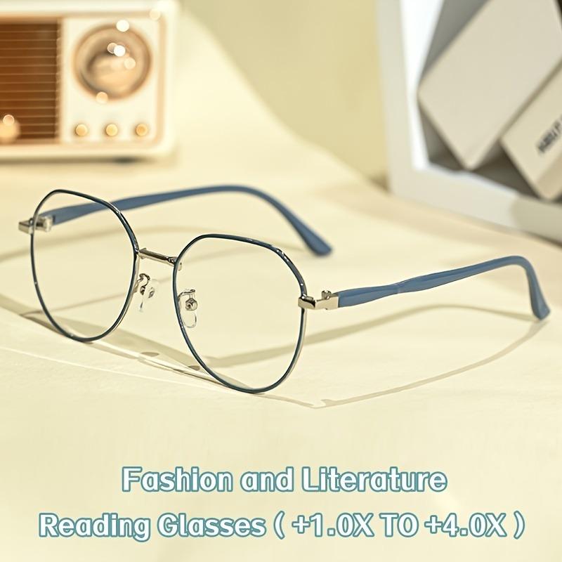 

Pack of 1 Retro Style Oval Reading Eyeglasses Unisex Full Rim Clear Premium Definition for Prescription Strength + 1 .0to+4.0 4