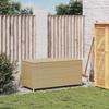 Garden Storage Box Beige 190L Poly Rattan