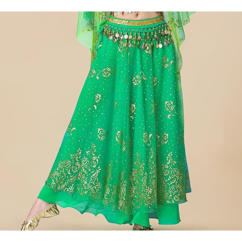 Costume da Ballo Donna Danza Indiana Danza del Ventre Abiti da Esibizione Gonna