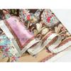 New Style Female Satin Red Big Square Silk Scarf Printed, Women Coffee Silk Scarf Hijab Wraps For Summer,Autumn 90*90cm