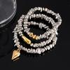 Vintage Irregularity Unique Design CCB Bead Heart-Shaped Pendant Bracelet SetS for Woman Fashion Bracelet Jewelry Holiday Gift