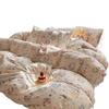 2026 Cloud-Feel Crinkled Cotton Double Gauze 4-Piece Set