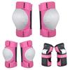 6-Piece Kids Adult Roller Skating Safety Gear Set Knee Elbow Wrist Hand Protection Inline Skates Scooters Balance Bikes