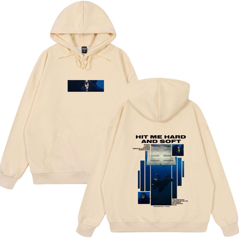 Hit Me Hard and Soft 2025 Tour Hoodie Men Women Fashion Pop Music Pullover Hoodies Unisex Hip Hop Oversized Hooded Sweatshirts