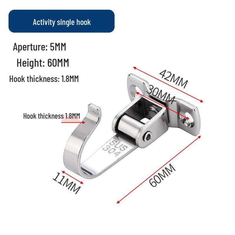 Jinrongda Heavy-Duty Stainless Steel Ceiling Hook for Fans