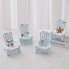 Mediterranean style mini beach chair decoration, children's room ocean style desktop small box decoration, shooting props