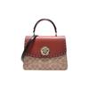 Parker 23 Top Handle Camellia Studded Leather Crossbody Bag Women Handbags Brown 53349-B4NQ6