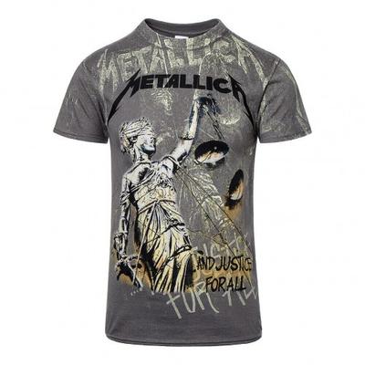 Metallica Unisex Adult And Justice For All Neon T-Shirt