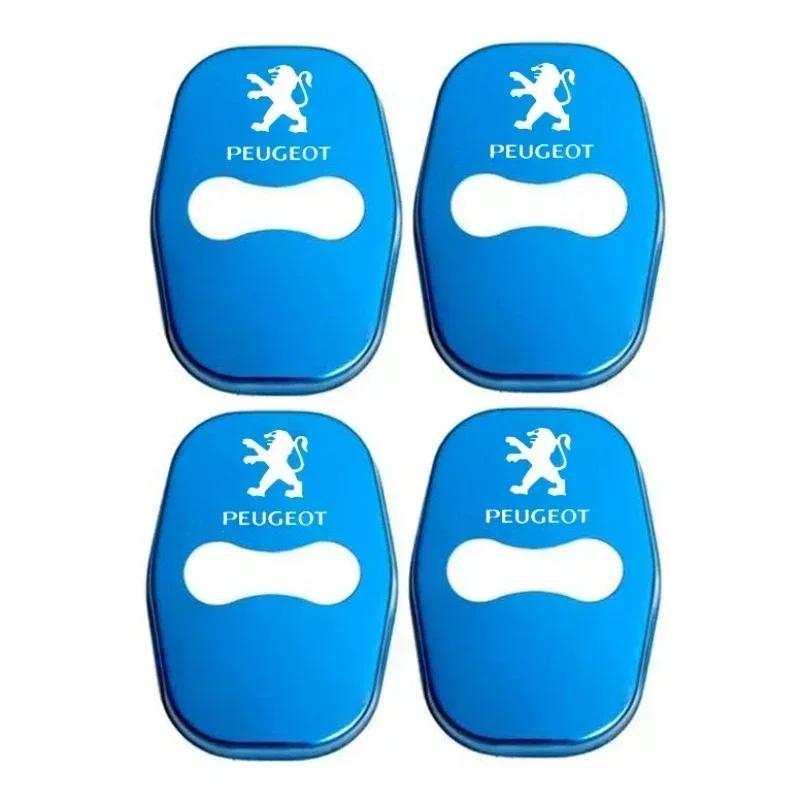 4pcs for Peugeot 308 508L 301 308S 408 508 2008 3008 T 4008 5008 207CC 308CC Car Door Lock Anti-scratch Cover Stickers Accessories
