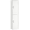 180 cm Tall Bookshelf, Modern 5-Tier Shelf with Adjustable Shelves, Freestanding Storage Cabinet, White