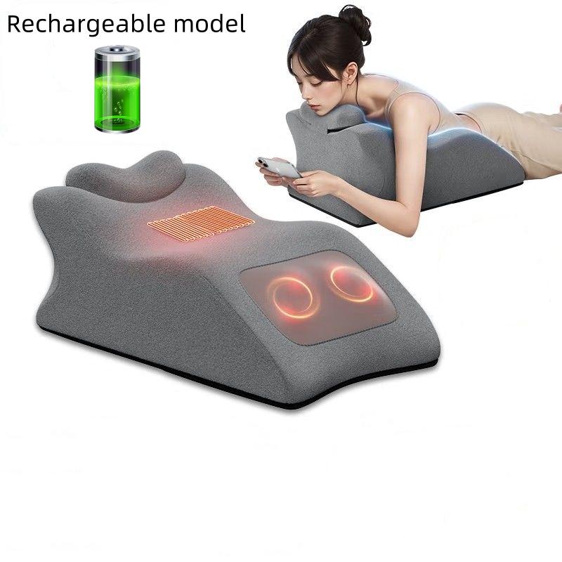4-in-1 Chest & Abdomen Massage Cushion Plank Cervical Body Massage Pillow Multifunctional Bed Pillow For Kneading Neck Shoulders