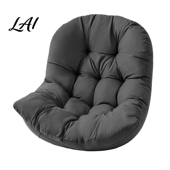 All Weather Outdoor Cushion Egg Chair with Back Support Hanging Swing Pad Comfortable Ties Waterproof Seat for Chairs Soft Lumbar Support Pillow