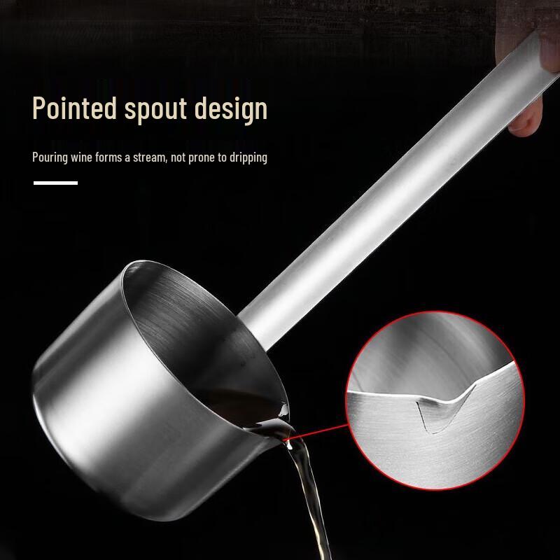 304 Stainless Steel Measuring Wine Ladle and Oil Funnel