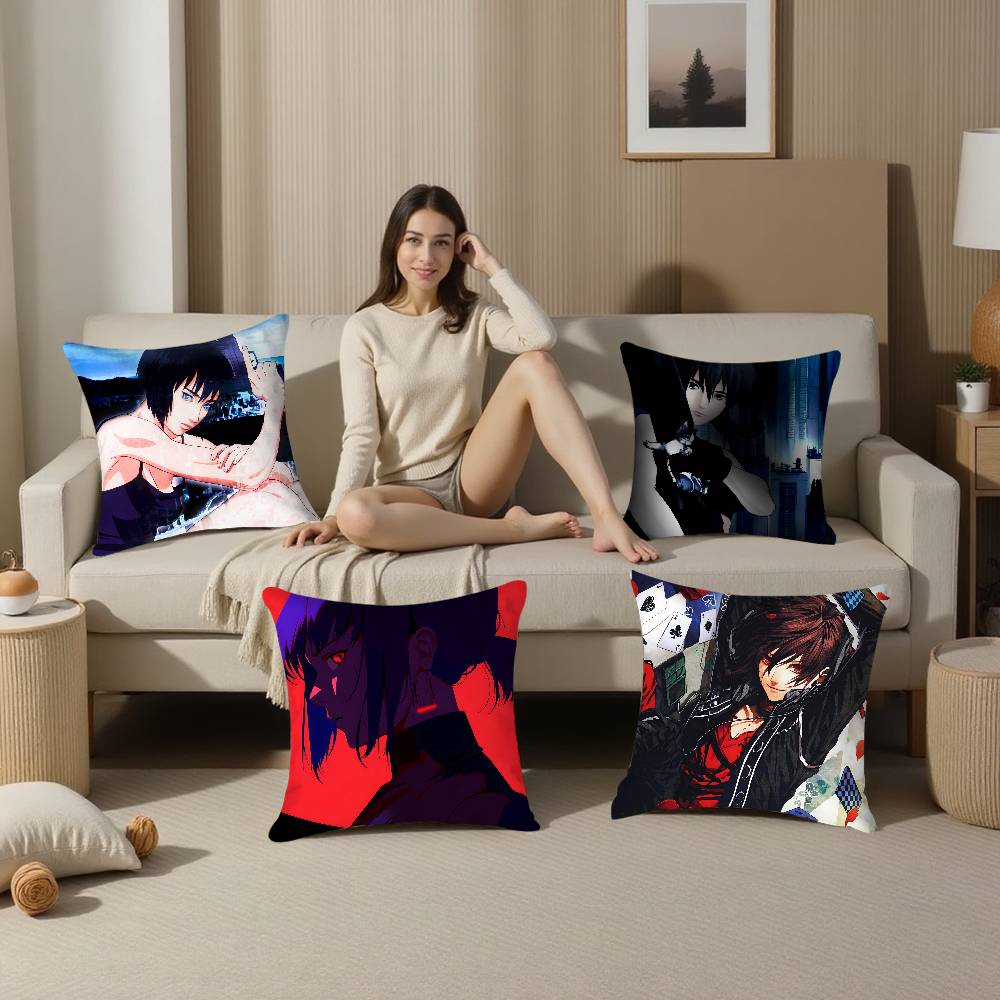 G-Ghost in The S-Shell Pillow Case Plush Fabric Soft  Pillowcase Double Sided Print Cushion Cover Household Gifts