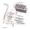 Electric Guitar Bridge Tremolo System Set with Whammy Bar for 6 String  Guitar Tailpiece Replacement Chrome