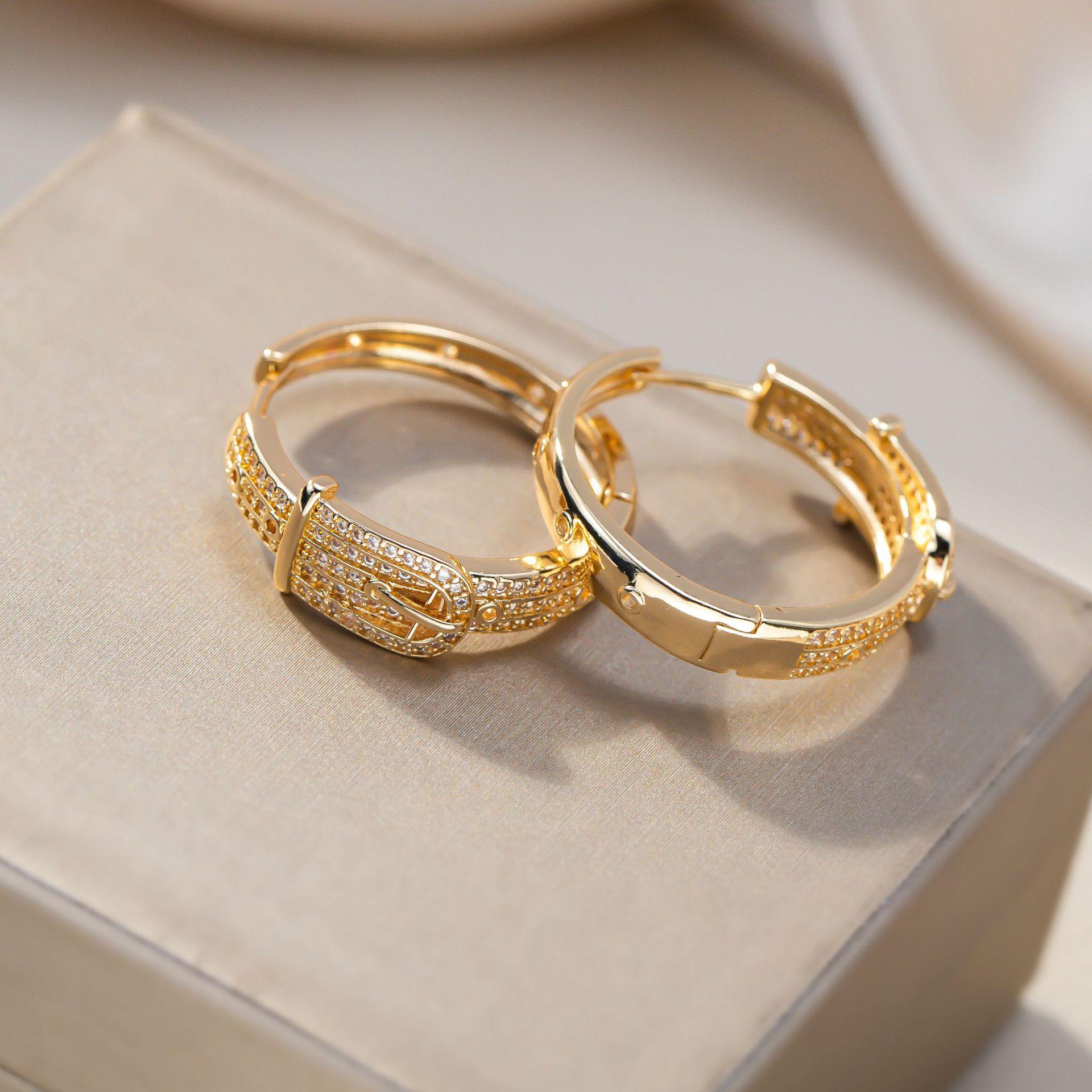 New European and American High-End Fashion Silver Earrings