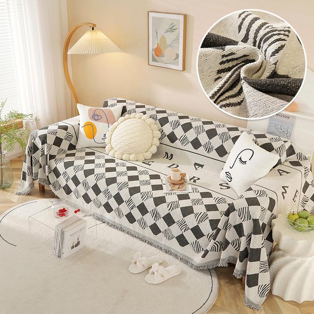 

Одеяло с принтом, мягкий съемный чехол для дивана для гостиной, моющиеся нескользящие диванные одеяла различных размеров для украшения дома 130x180 cm