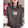 Women's Summer Short-sleeve Printed T-shirt - Loose, Slimming, Casual Wear