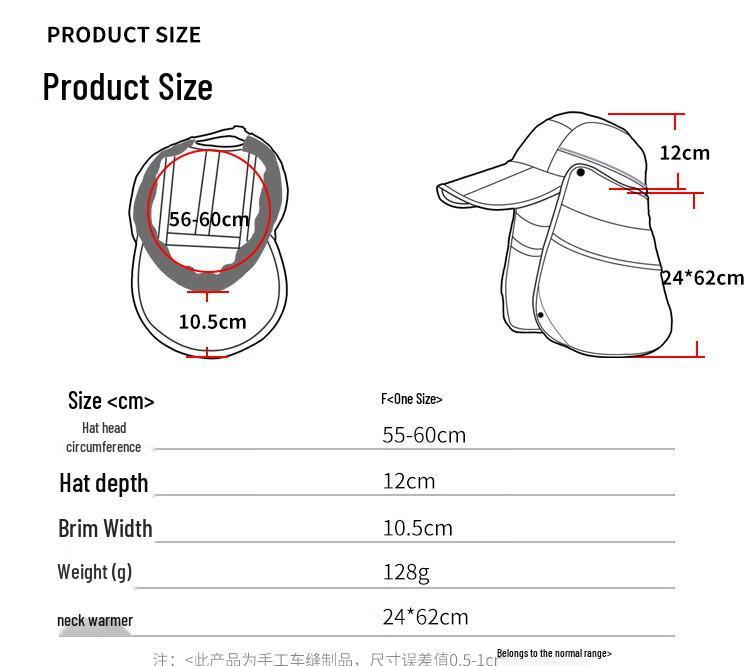Foldable Outdoor Sun Protection Fishing Hat