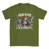 Bruh Im A Pirate Spooky Skeleton Halloween Costumes T-Shirt Beach  Harajuku T-Shirts Men Cotton Comfortable Plus Size Top Tees