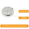 1Pcs Adjustable Vent Hole BBQ Grill Exhaust Vent Silver Air Control Valve  for Oven Test Chamber