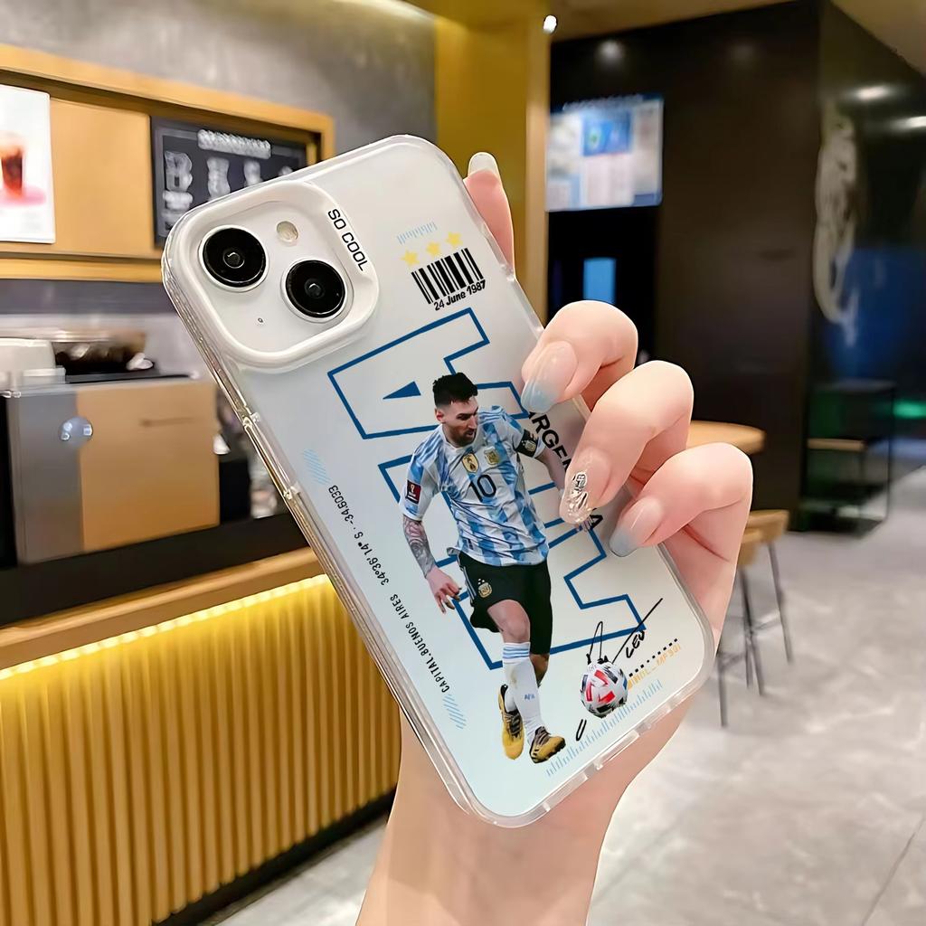 Football Player IPhone 17 Pro Phone Case 16/15/14/13 Laser Case 12 Apple 11Xs Max Hard Pro Ma