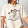 Summer Womens The Fruits of The Spirit Galatians TShirt  Cotton and Breathable Short Sleeve Streetwear Oversized Loose Casual
