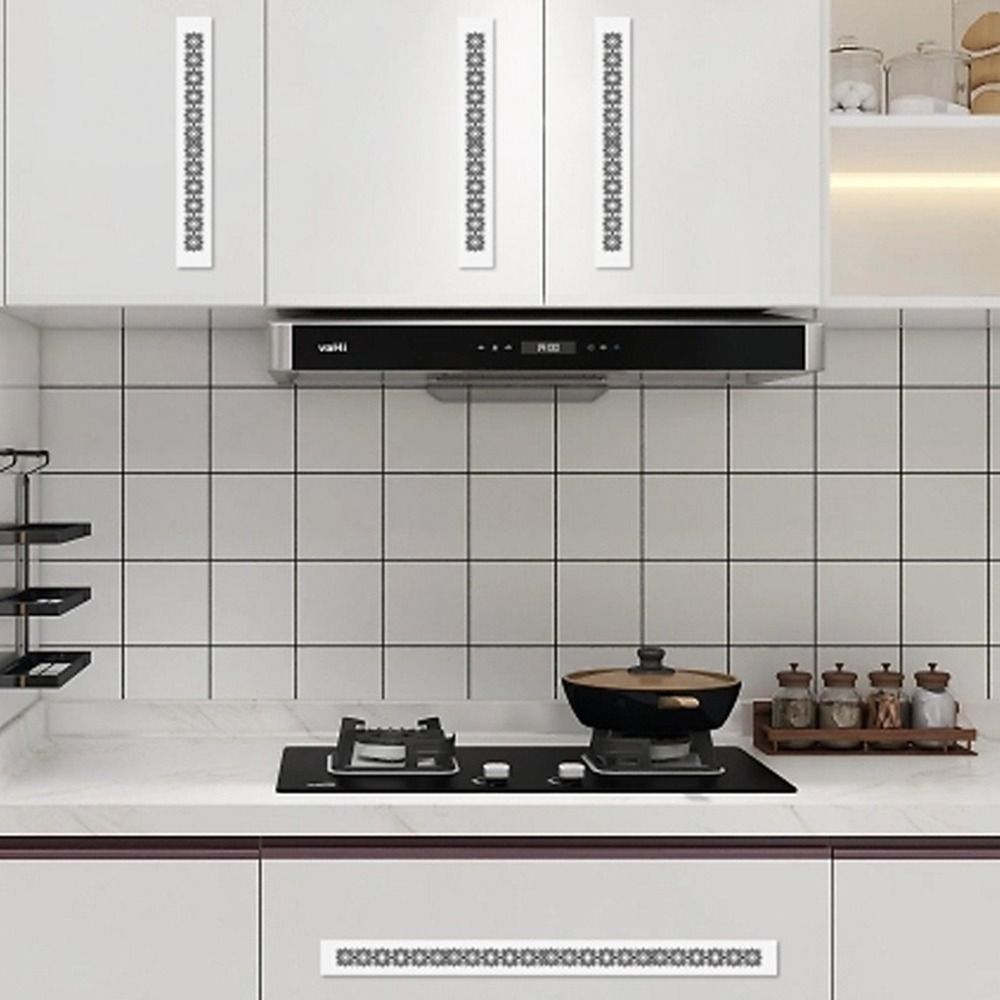 Decor Grilă de Aer cu Lamele Ornament Gaura Dreptunghiulară Utile Capac Grilă Ventilator Feronerie Mobilier