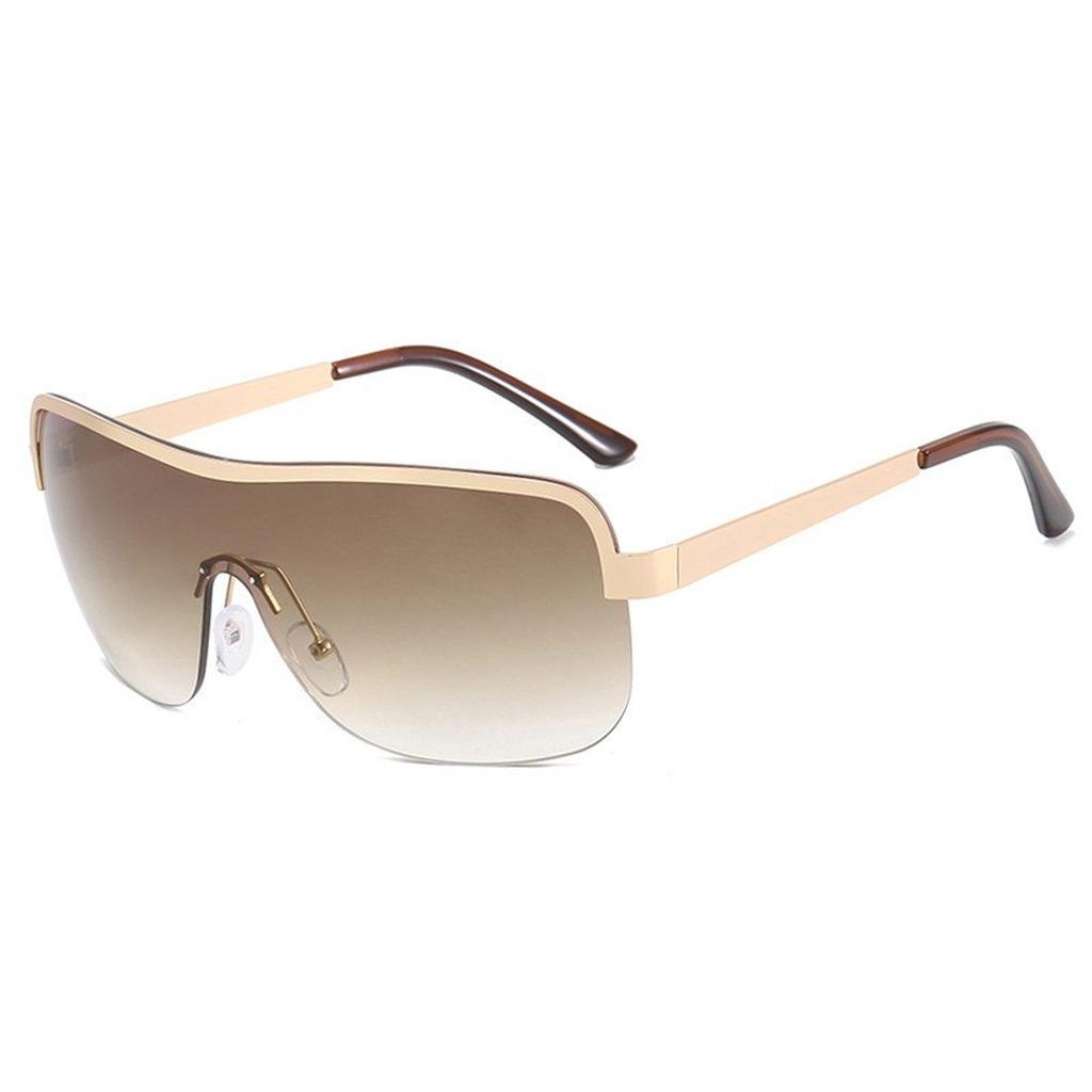 Half Rimless Sunglasses Minimalist Uv400 Glasses Unisex Sunglasses Oversized Oversized Sunglasses For Outdoor Cycling