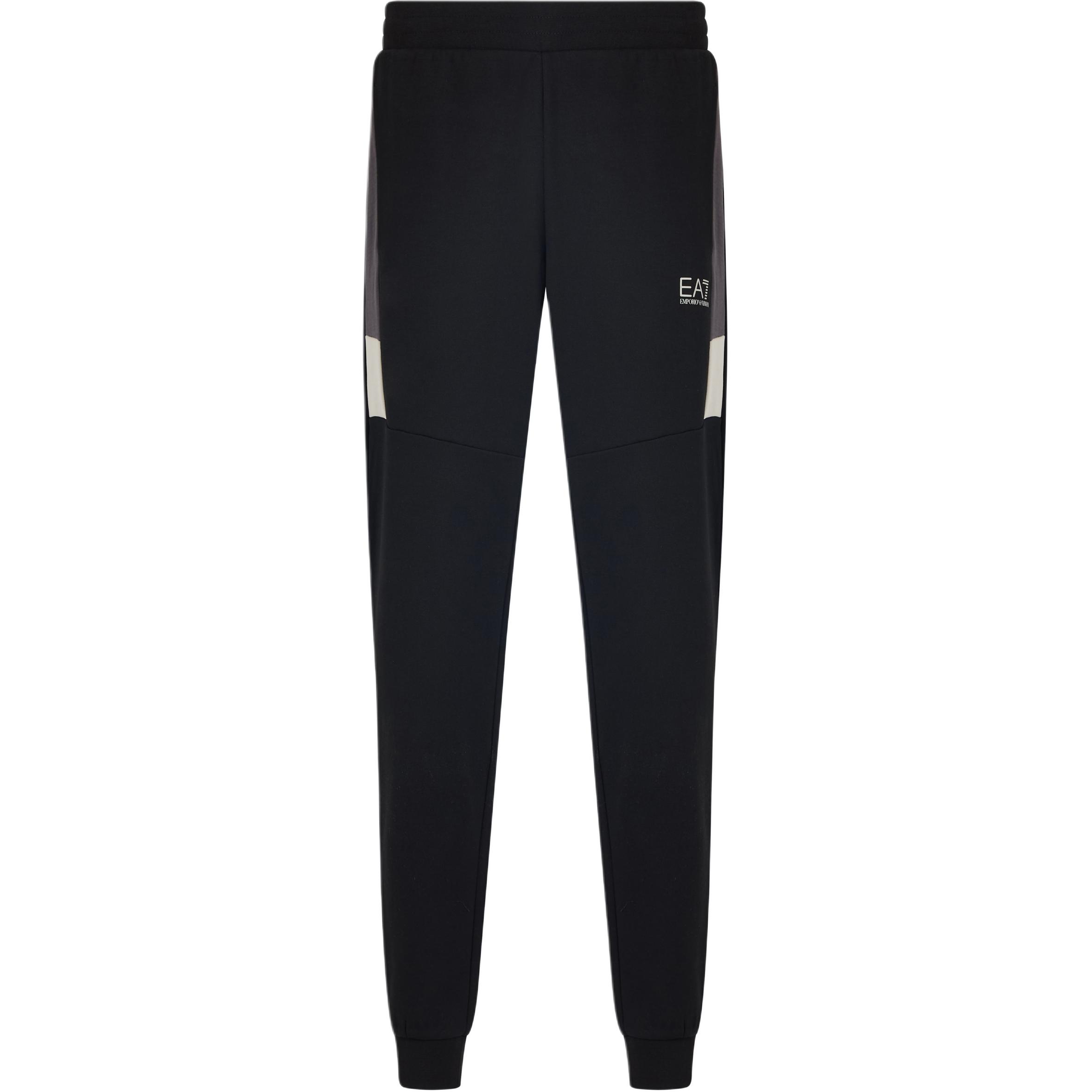 

Emporio Armani EA7 Elastic Waist Letter Print Cotton Long Jogging Pants Men bottoms Black 7M000281-AF12660-UC001 XXXL