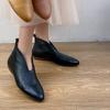 Pantofi Femei 2025 Mărimi Mari Glezna Cizme Femei Retro Moderne Pantofi Femei Cusături Vârf Ascuțit Slip on Toc Mic Pantofi de Exterior Femei