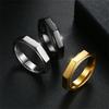 Personalized Octagonal Titanium Steel Ring INS Fashion Simple Couple Ring, Jewelry
