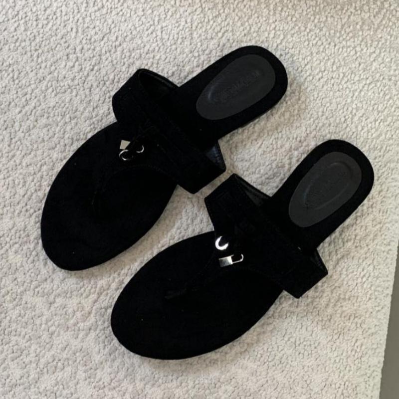 Fashion 2025 Fashion Women Casual Faux Suede Slippers Wedges Heel Cork Mules Platform Clog Non Slip Sole Buckle Outdoor Home Shoes