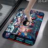 Franxx 3Pcs Flannel Toilet Mat Set Bathroom Rug Bath Carpet Non Slip Home Decor Toilet 3 Pcs Bathroom Textile Set